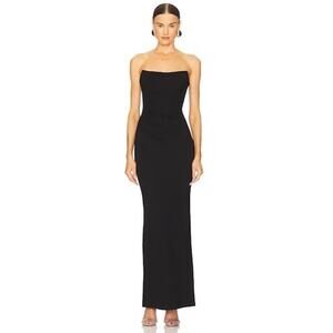 Michael Costello X REVOLVE Briggs Elegant Minimalist Old Money Black Gown NWOT S
